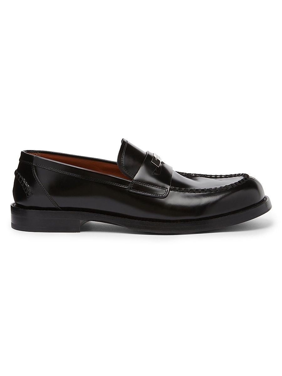 Men's Corsaro Patent Leather Penny Loafers - Nero - Size 13