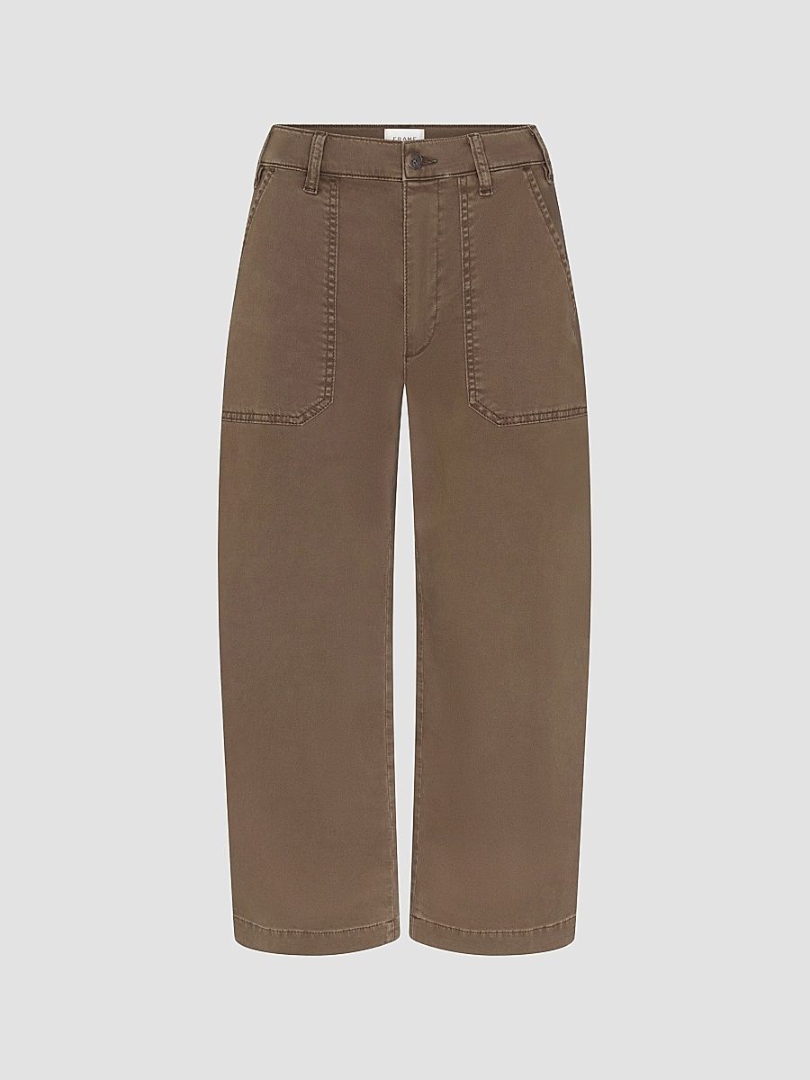Women's The Ranger Barrel-Leg Jeans - Deep Olive - Size 32