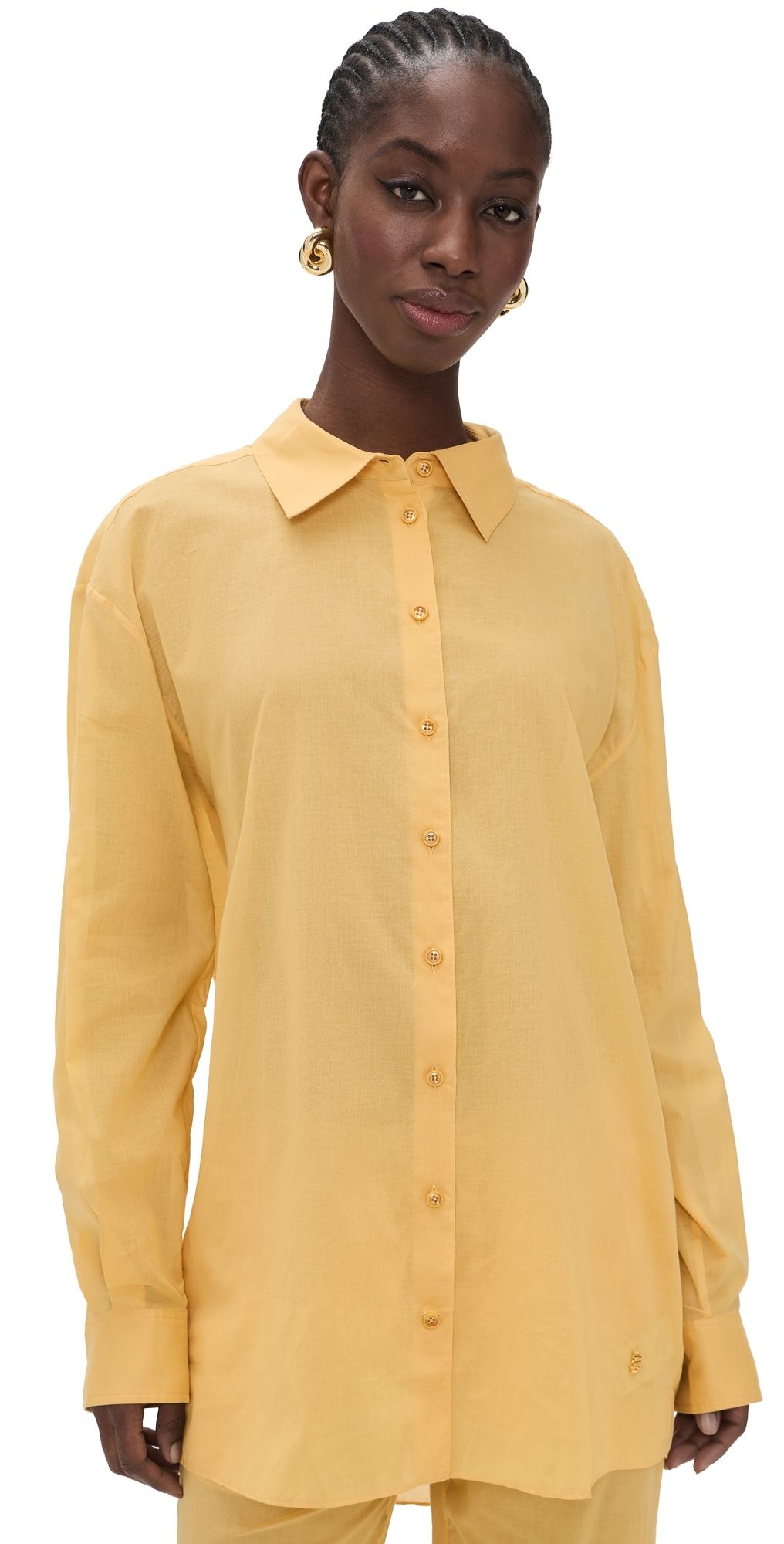 Éterne Lucien Button Down Shirt Saffron L/XL