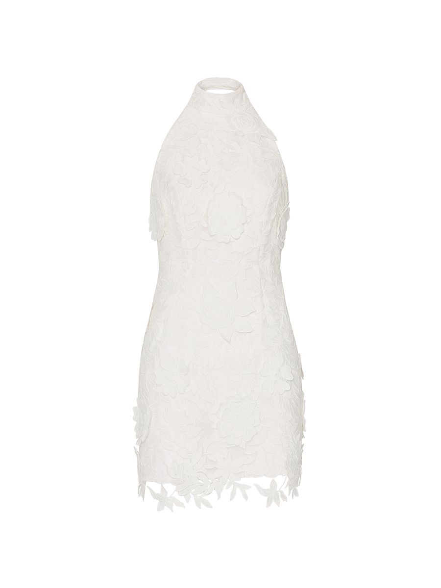 Women's Olivia Rose Trellis Lace Minidress - White - Size 12