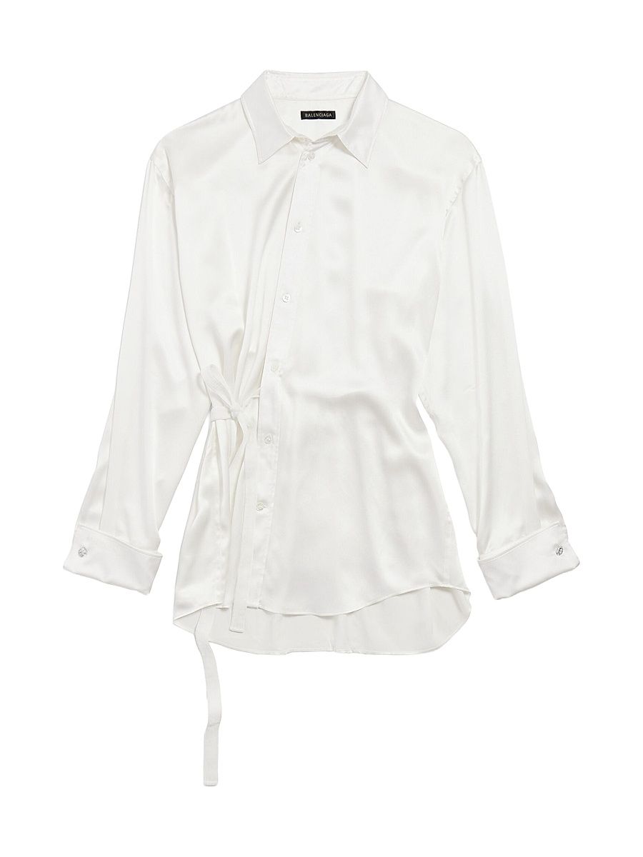 Women's Wrap Shirt - Ivory - Size 2