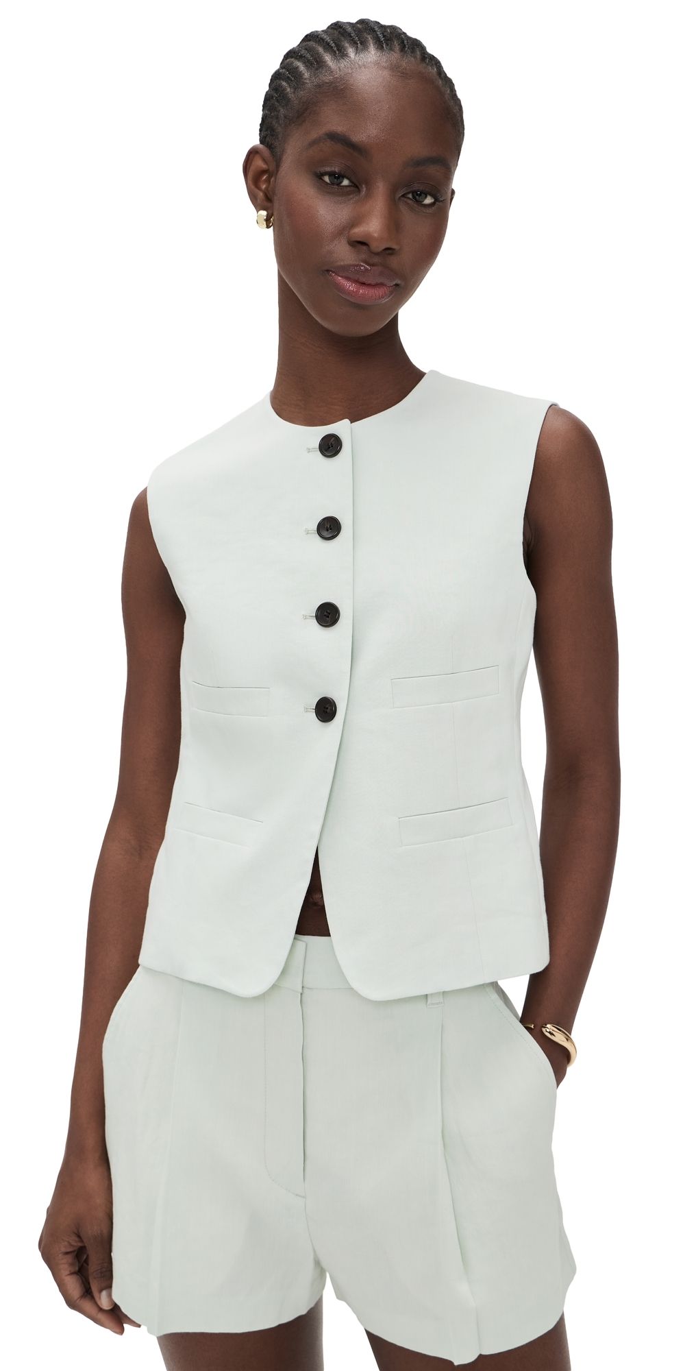 A. L.C. Georgie Vest Pale Mint 4