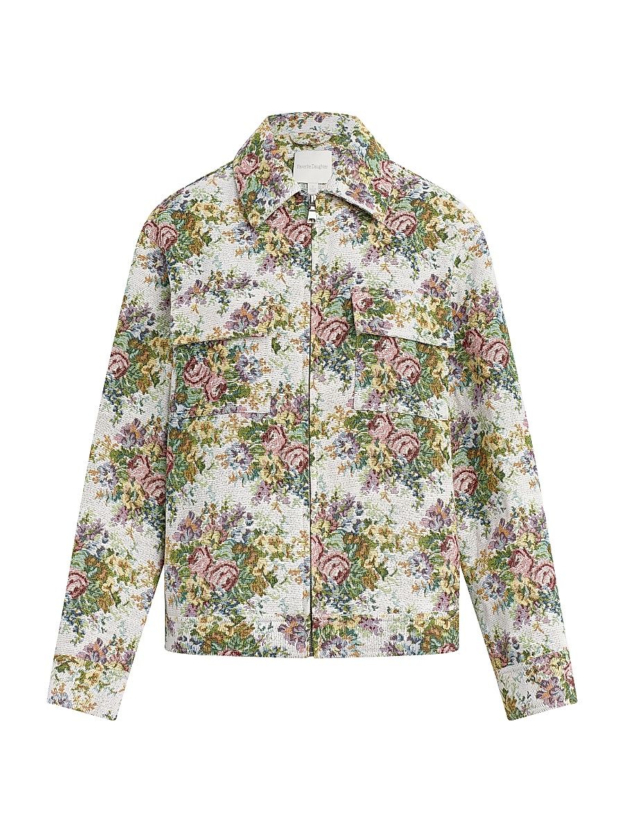 Women's The Birdie Floral Jacquard Jacket - Floral Jacquard - Size XL