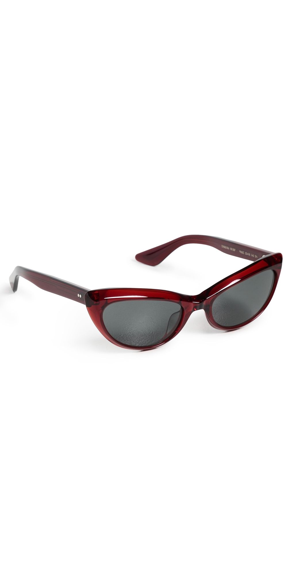 Oliver Peoples Eyewear Oliver Peoples Eyewear x Khaite 1963C Sunglasses Dark Red/Grey One Size