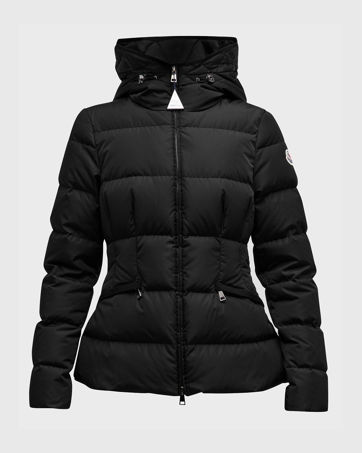 Avoce Hooded Puffer Jacket with Elastic Belt