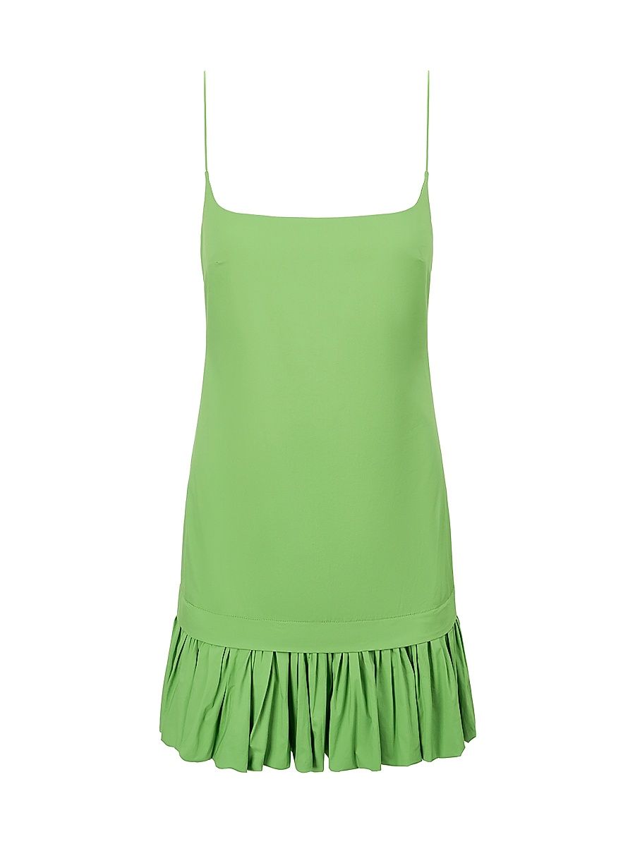 Women's Ari Poplin Drop-Waist Minidress - Leaf - Size Large