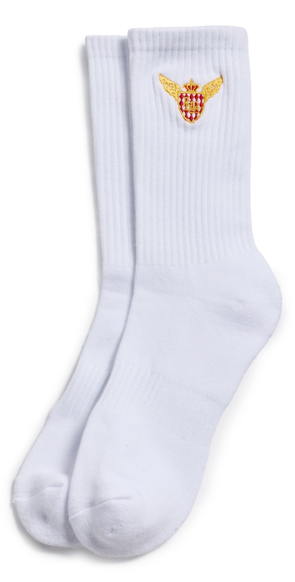Rhude Aero Crest Socks White / Red One Size