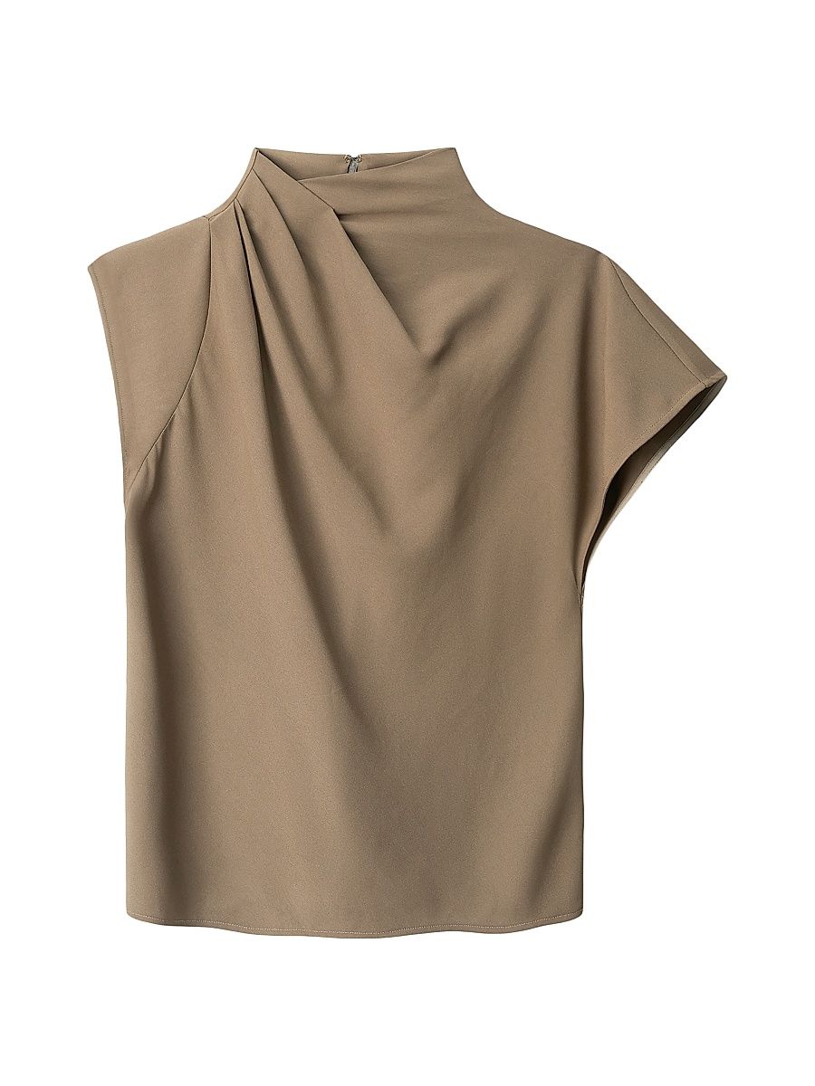 Women's Davina Draped Top - Truffle - Size 12