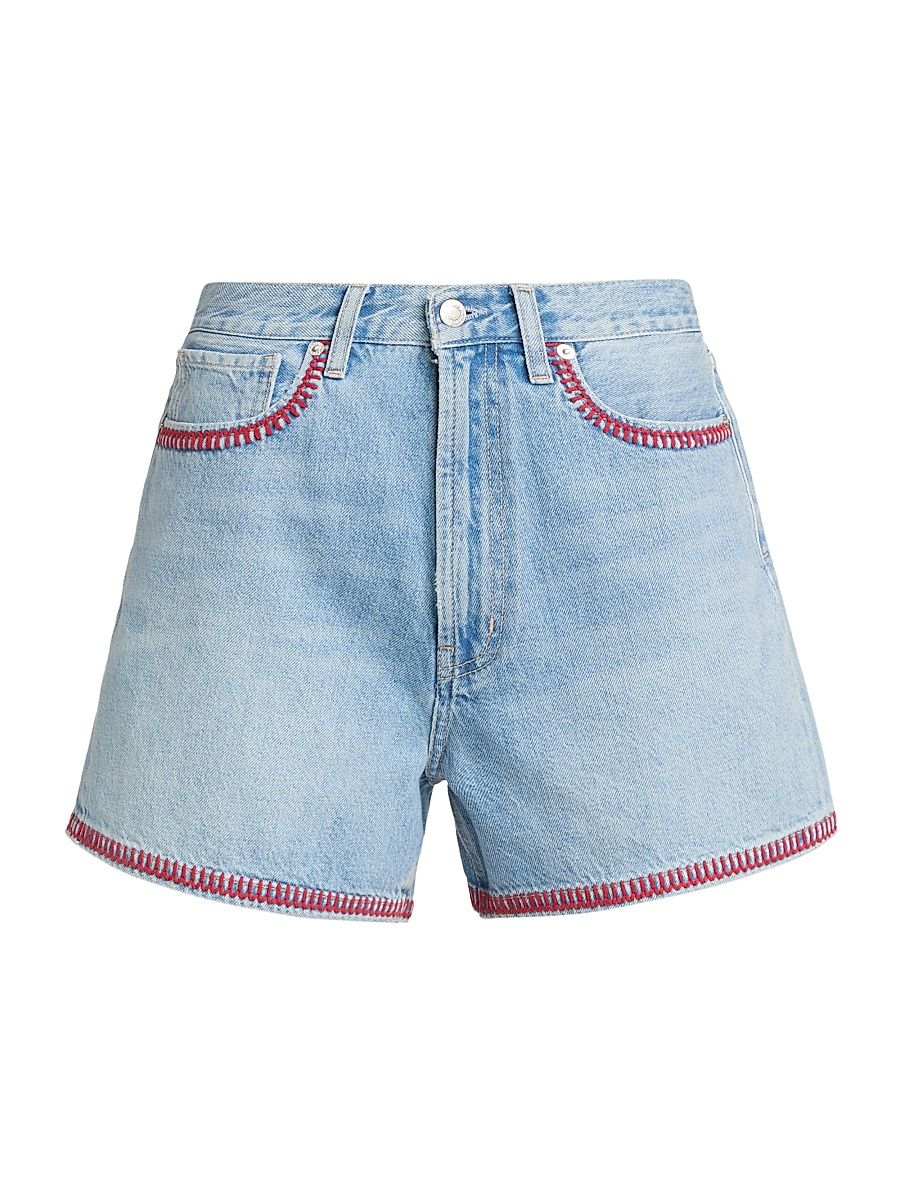 Women's Rancho Cotton Denim Shorts - Ciao Indigo - Size 31