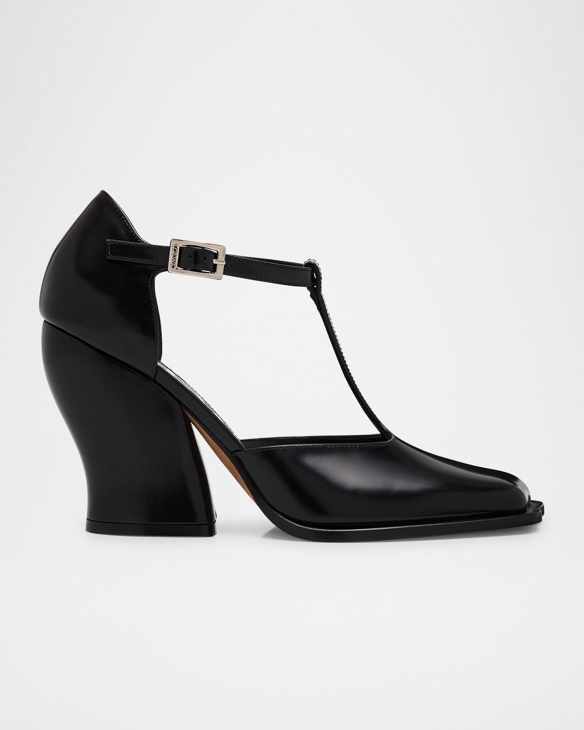 Onda Leather T-Bar Pumps