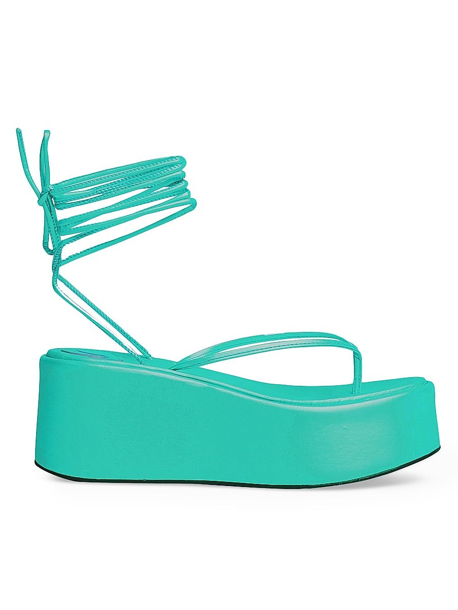 Women's Erika Thong Platform Sandals - Mint - Size 11