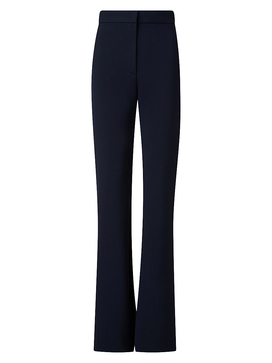 Women's Courtney Crepe Boot-Cut Pants - Navy - Size 2