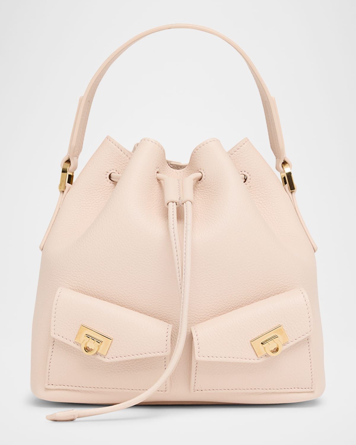 Harley Grainy Leather Bucket Bag