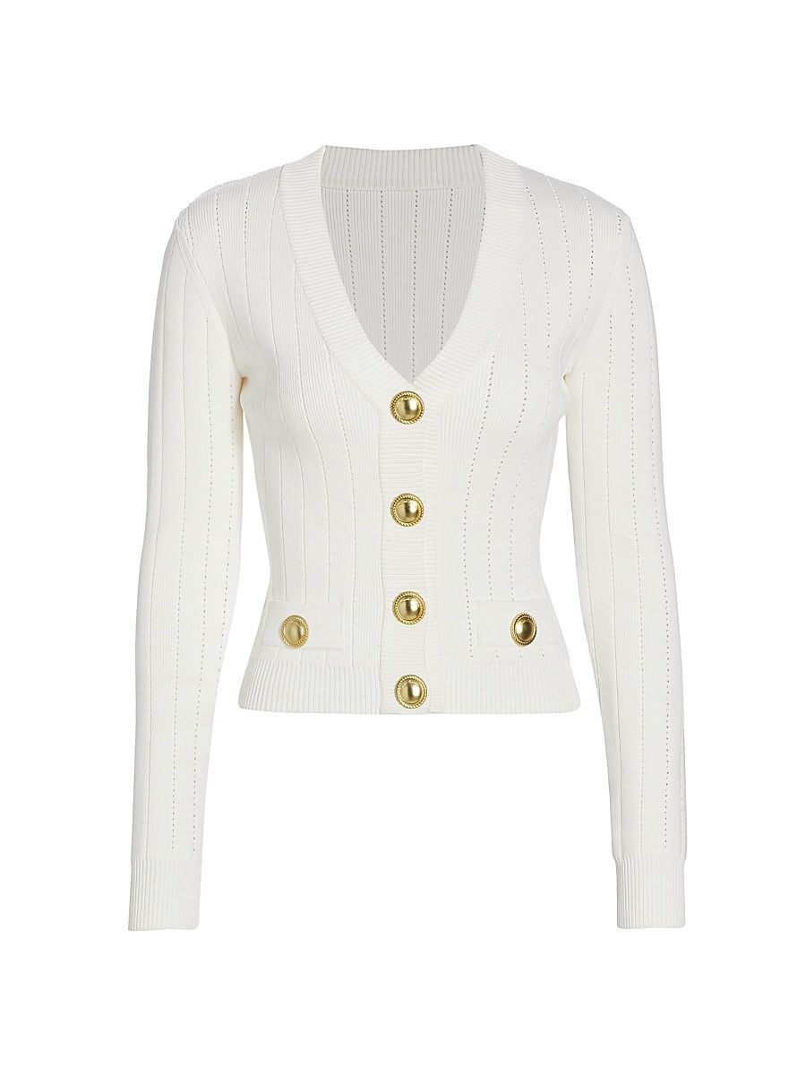Women's Lavira Button Cardigan - Ivory - Size Large