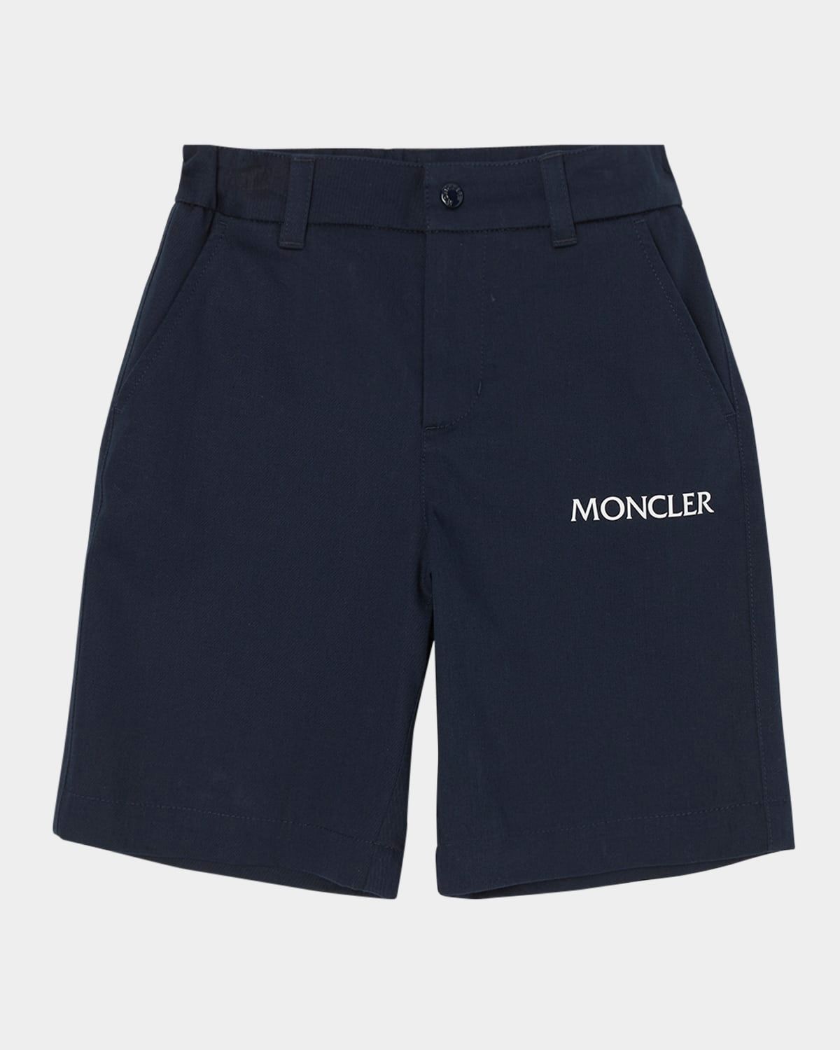 Boy & apos;s Contrast Logo-Print Shorts, Size 8-12