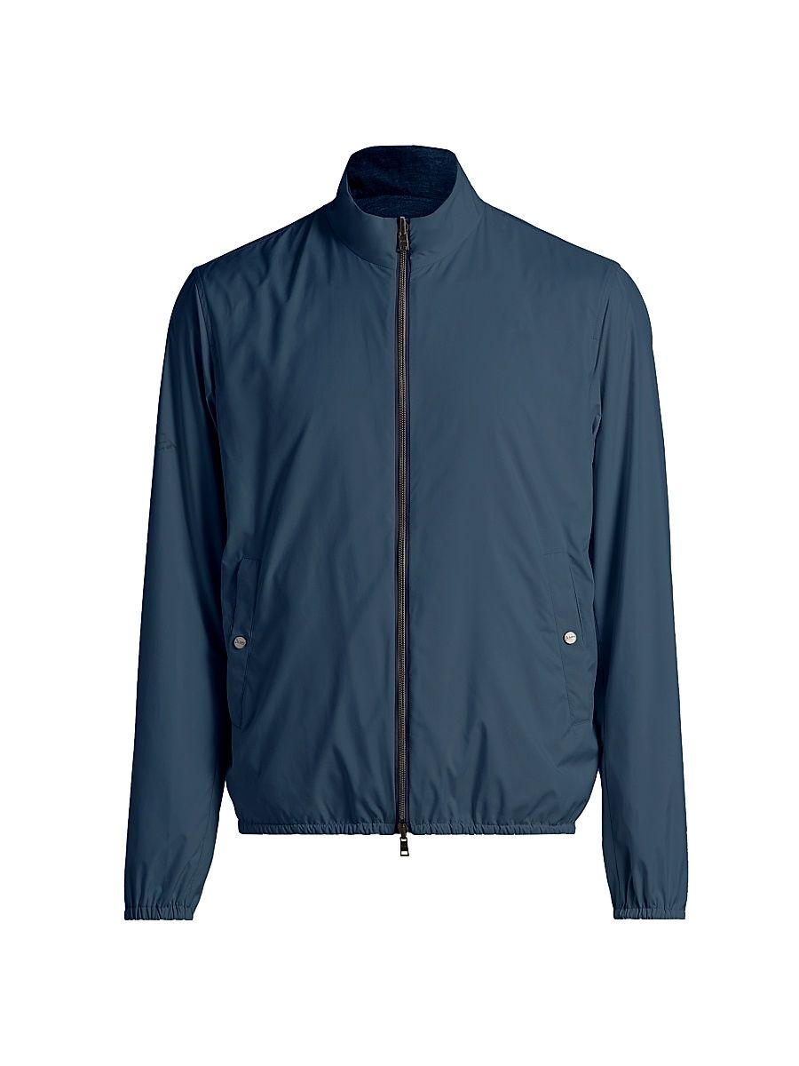 Men's Reversible Bomber Jacket - Sky Blue - Size 56