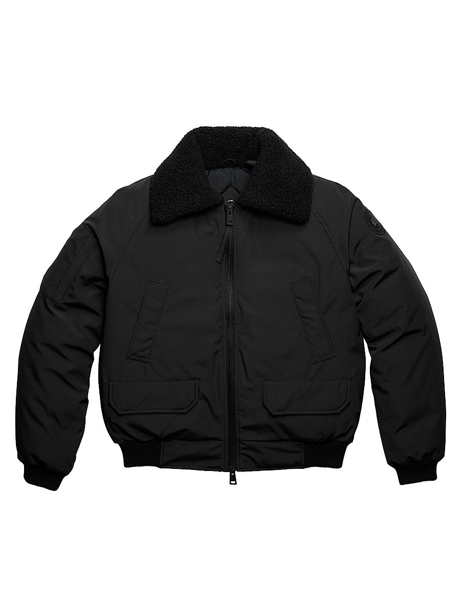 Men's Chilliwack Arctic Tech Aviator Bomber Jacket - Black - Size XL