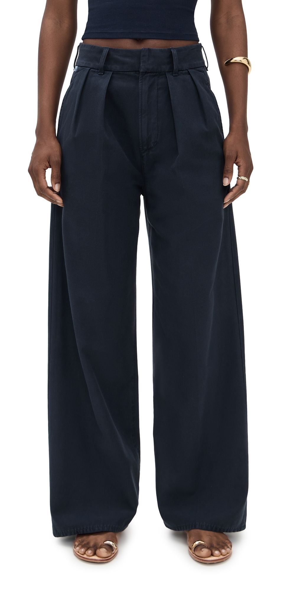 Citizens of Humanity Petra Pleated Trousers True Navy 25