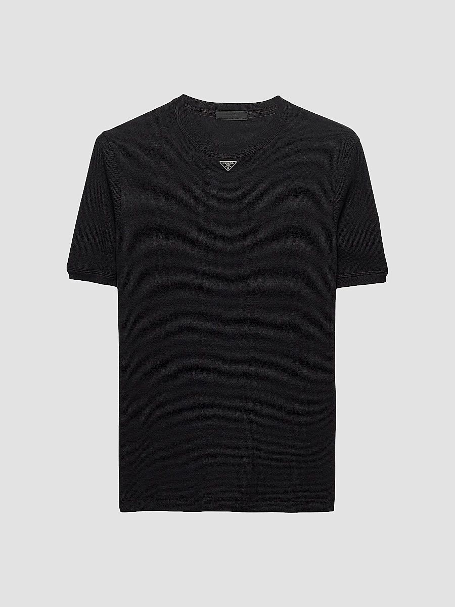 Men's Cotton T-shirt - Black - Size Medium