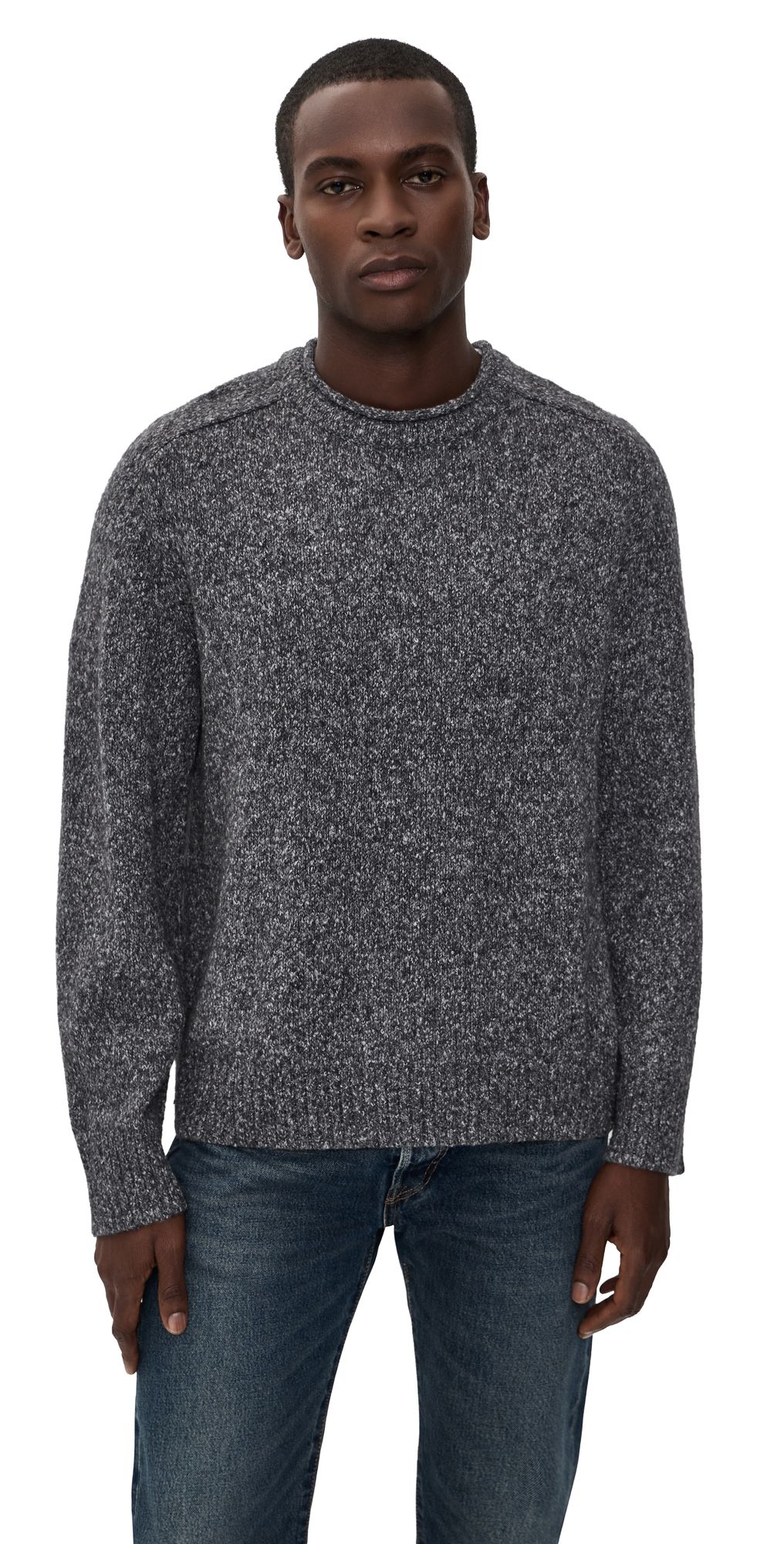 Corridor Boucle Rollneck Sweater Black L