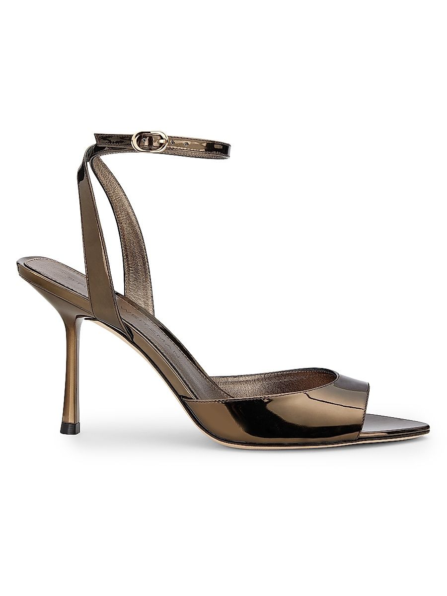 Women's Lexington 85MM Leather Sandals - Cigar - Size 9.5