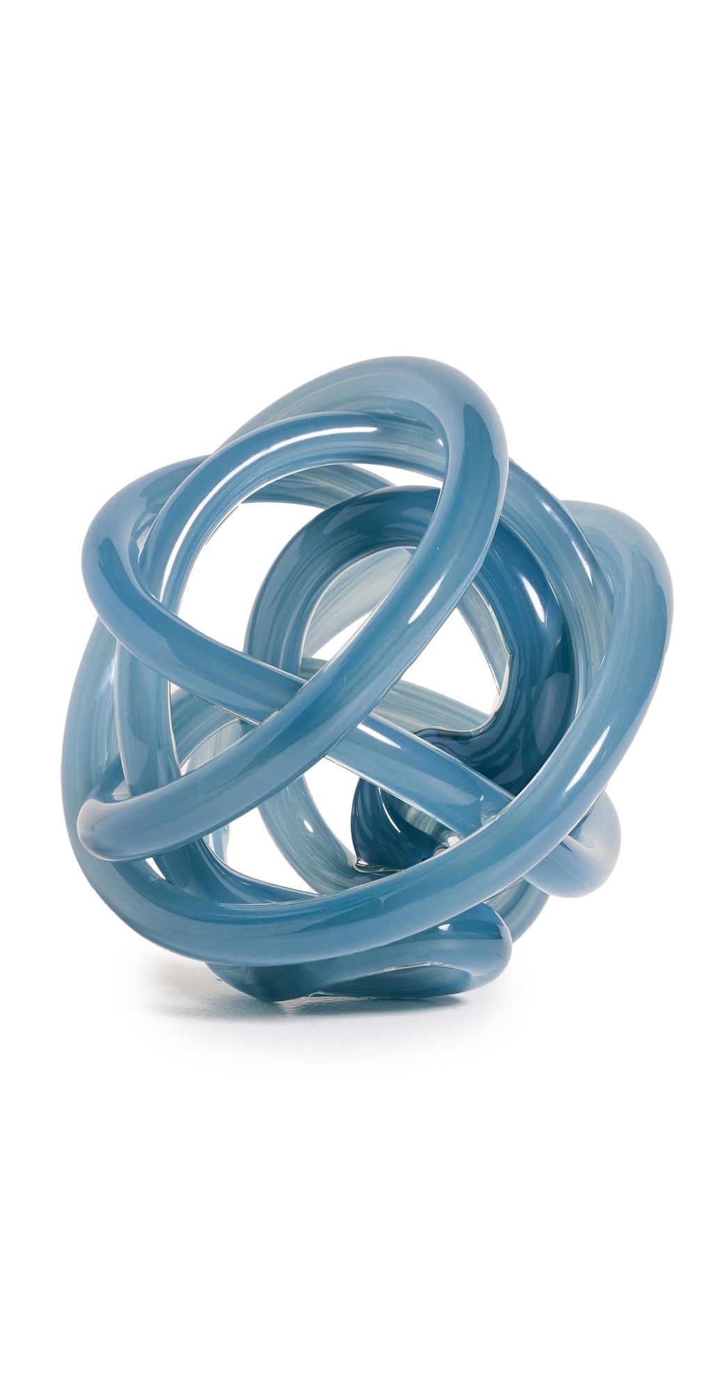 Tizo Design Decorative Glass Knot Smokey Blue One Size