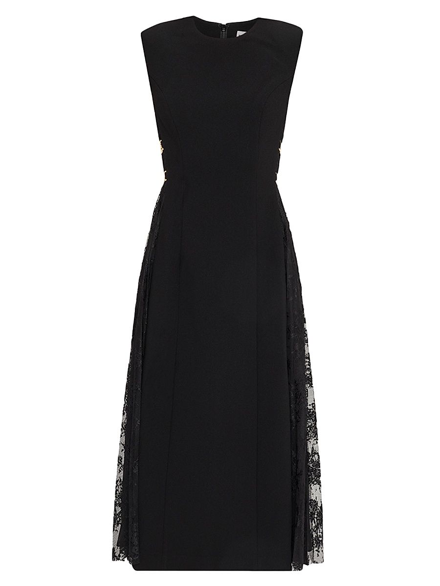 Women's Milena Lace-Overlay Midi Dress - Black - Size 4