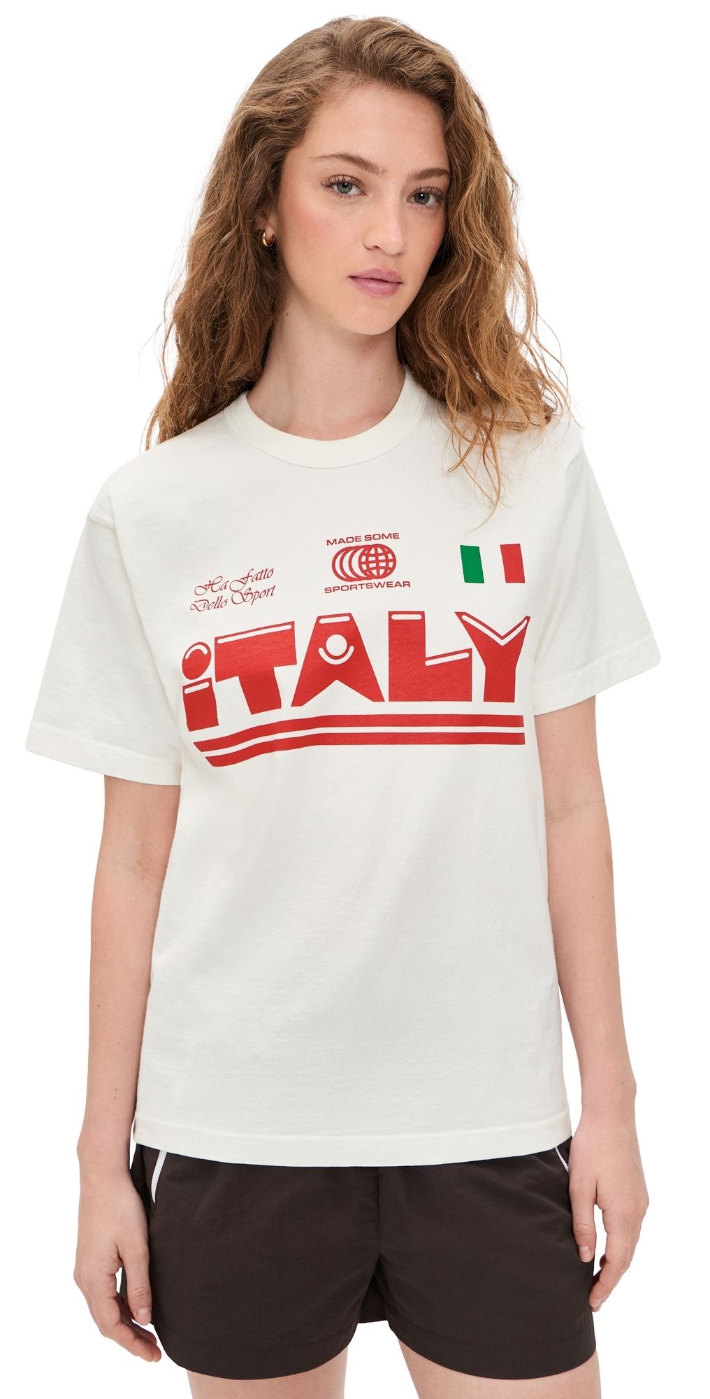 Made Some Sportswear Italy T-Shirt Red/Green/Off White S