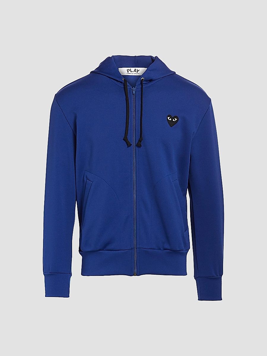 Men Heart Hoodie - Navy - Size Small