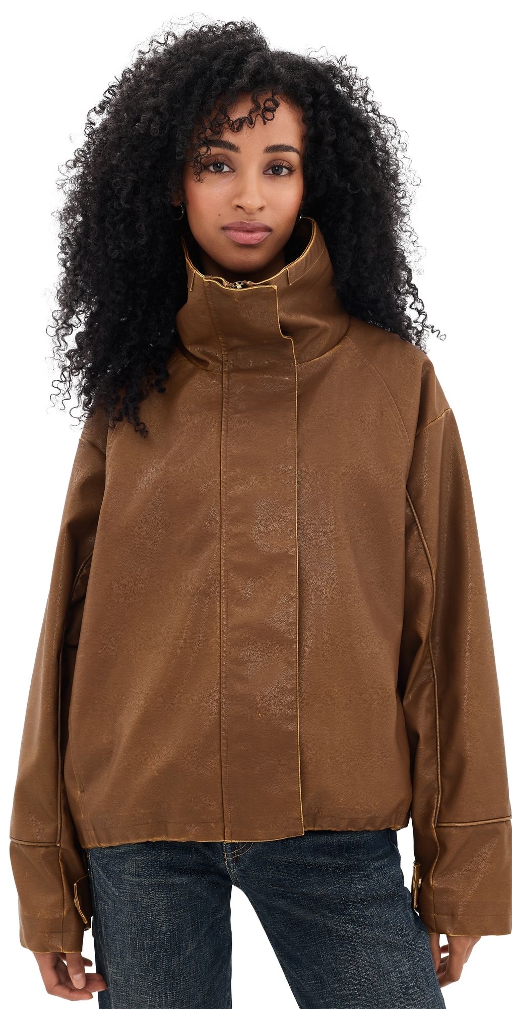 Lioness Shoreline Funnel Neck Jacket Coffee XL