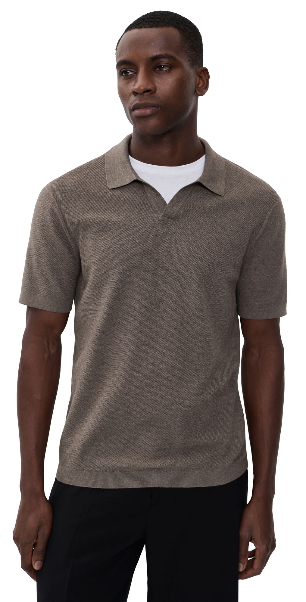 Theory Brenan Polo Morel Melange XXL