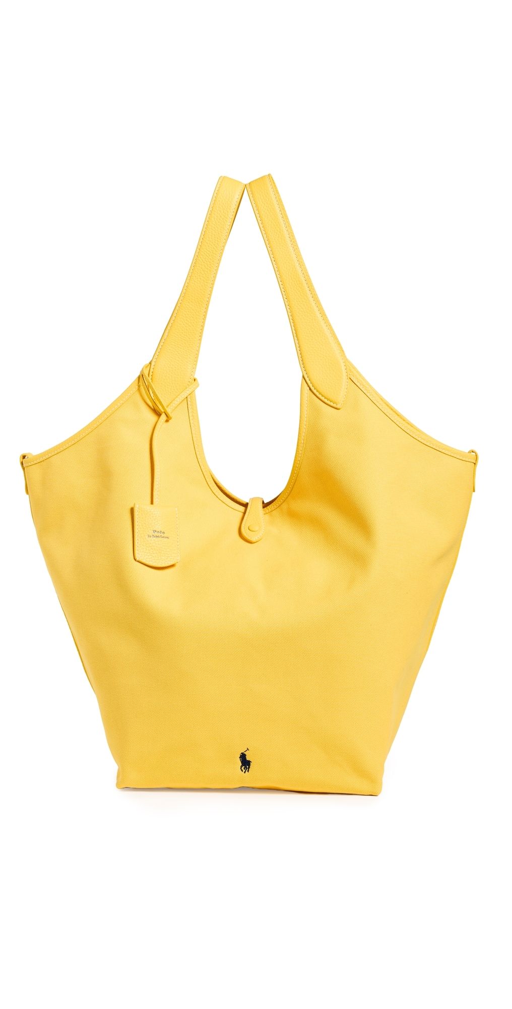 Polo Ralph Lauren Canvas Poly Tote Large Collegiate Yellow One Size