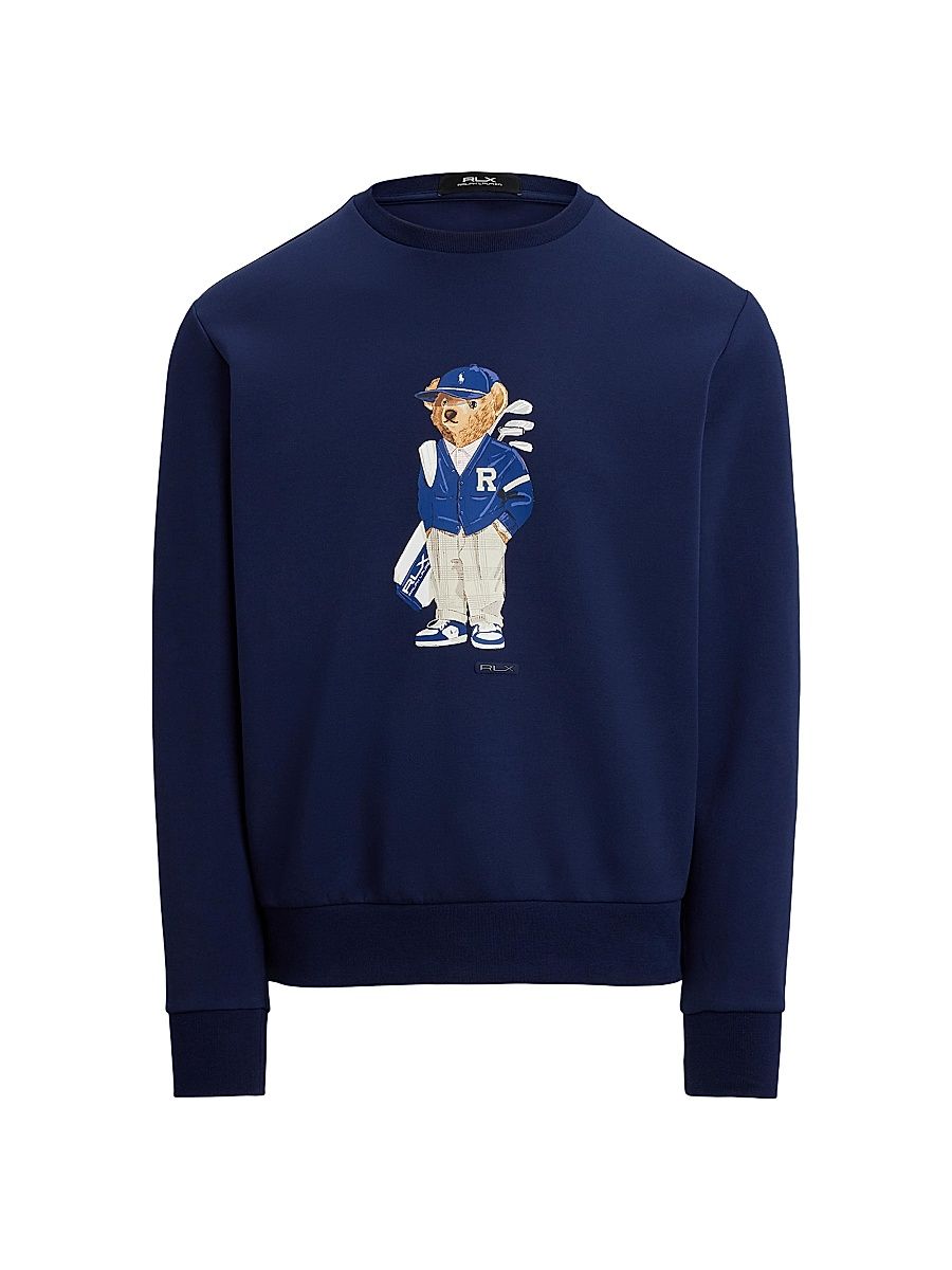 Men's Golf Polo Bear Crewneck Sweatshirt - Refined Navy - Size XXL