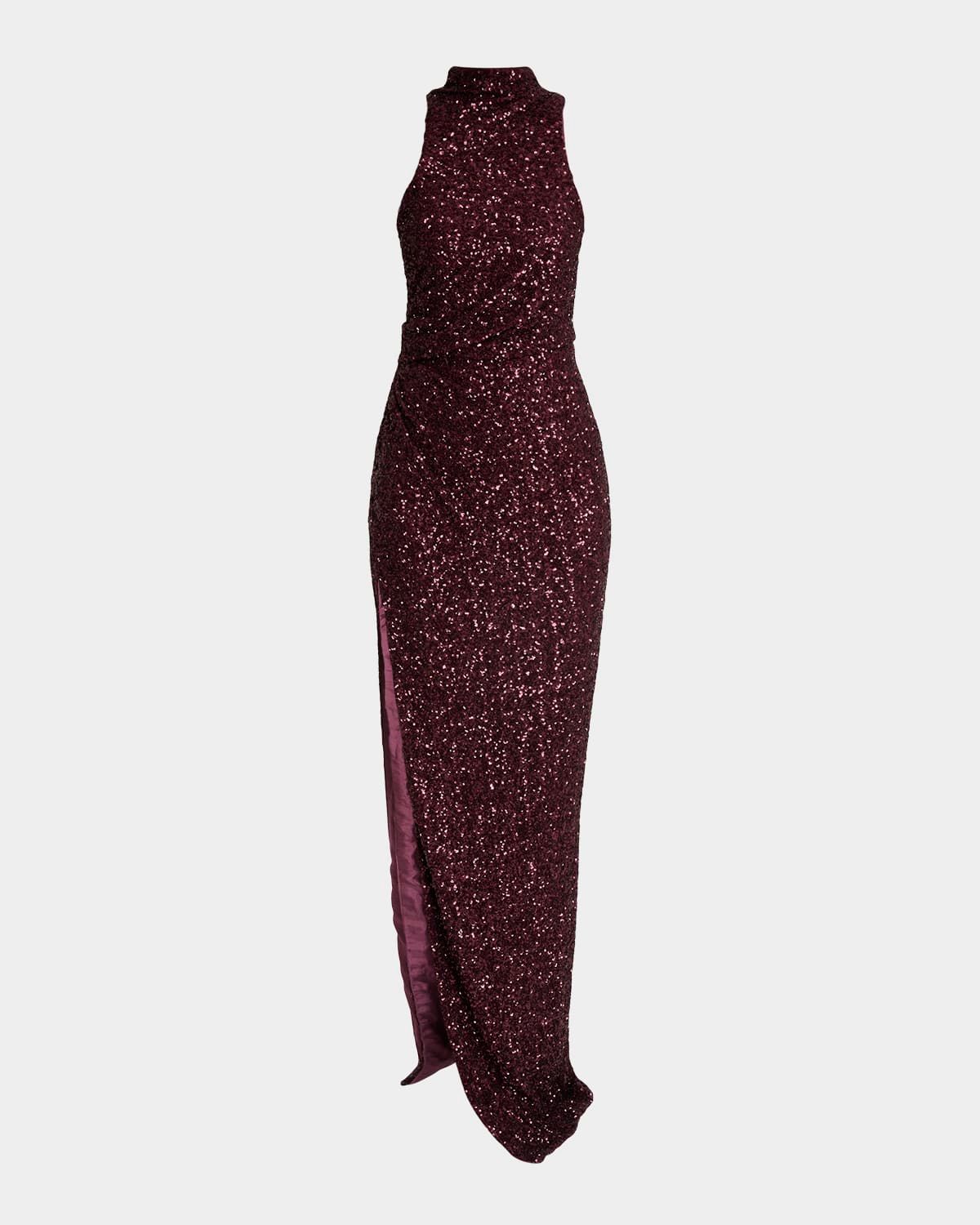 Sequined Halterneck Dress