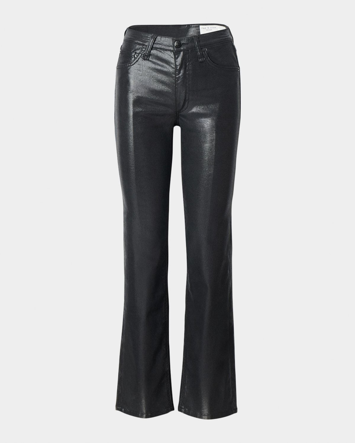 Flexi Harlow Coated Straight Jeans