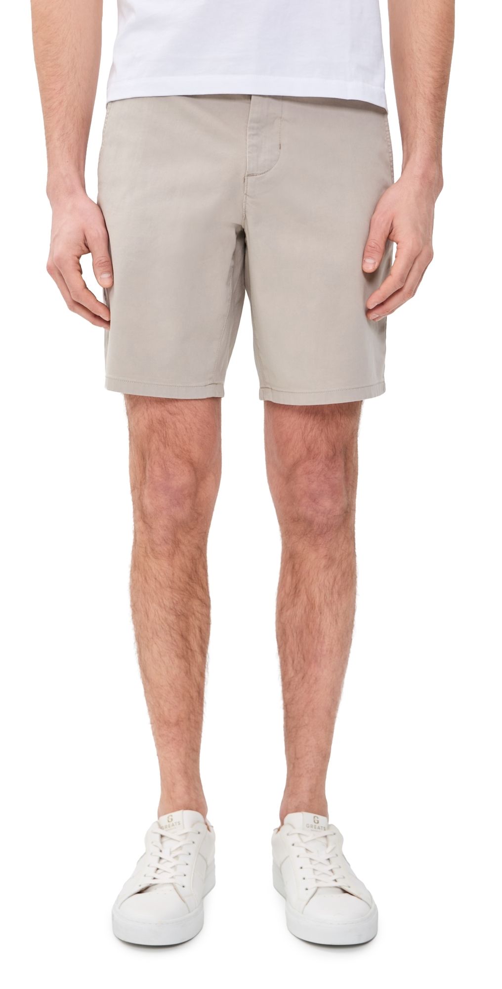 PAIGE Phillips Stretch Sateen Shorts 8.5 Fresh Oyster 32