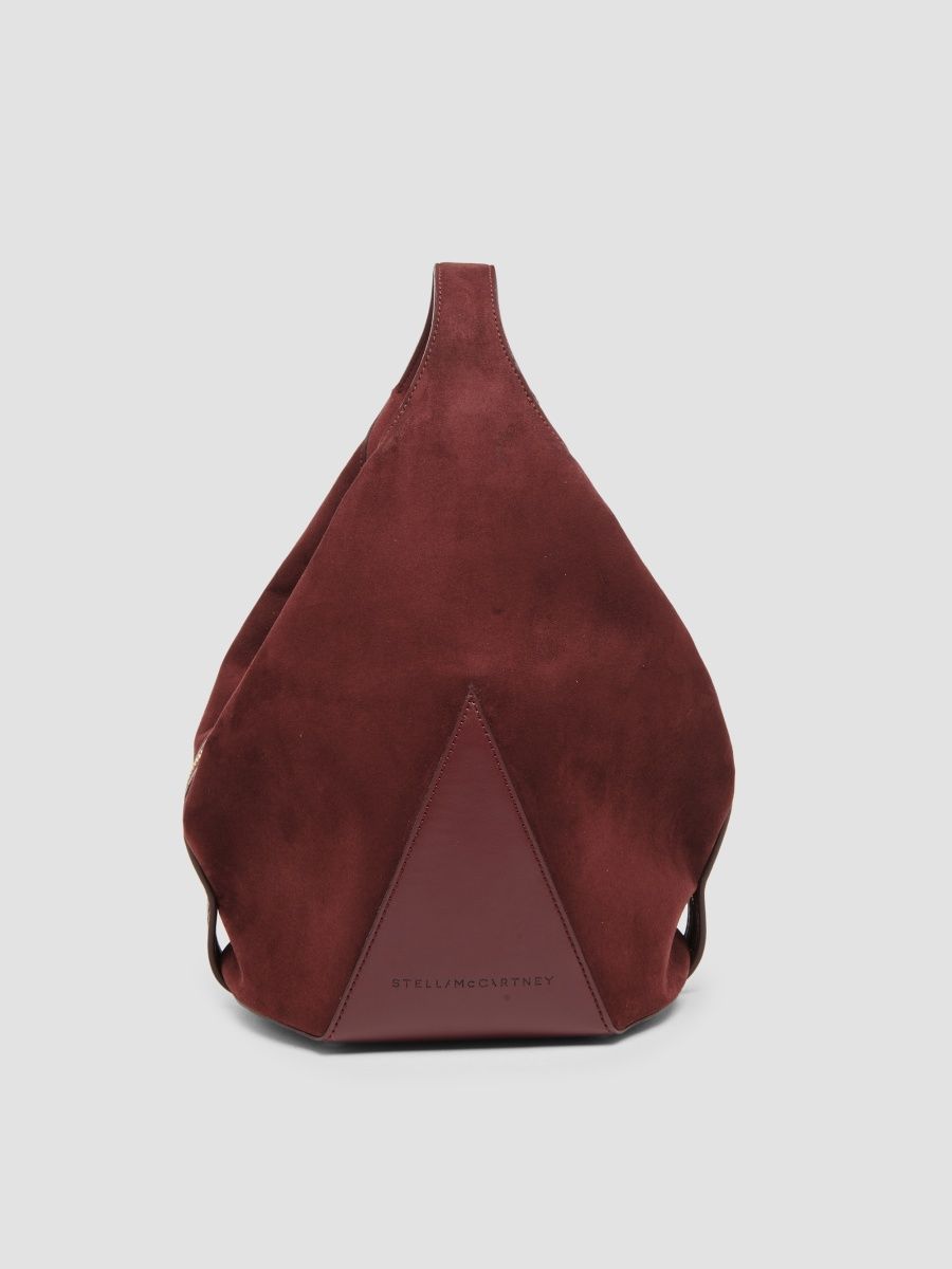 Stella McCartney Women's Appaloosa Small Vegan Suede Bucket Bag - Burgundy