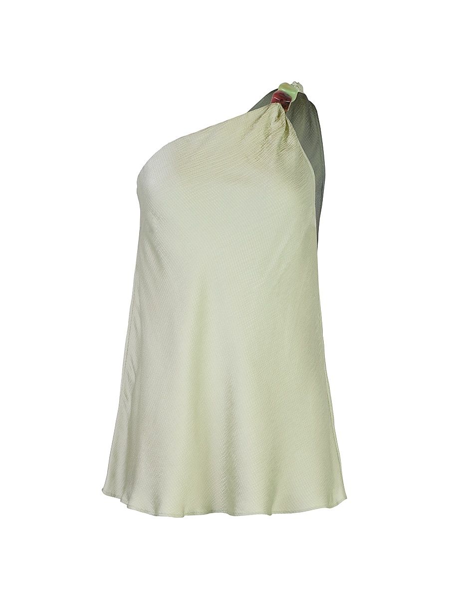 Women's La Vila Ferrat One-Shoulder Top - Matcha - Size Large