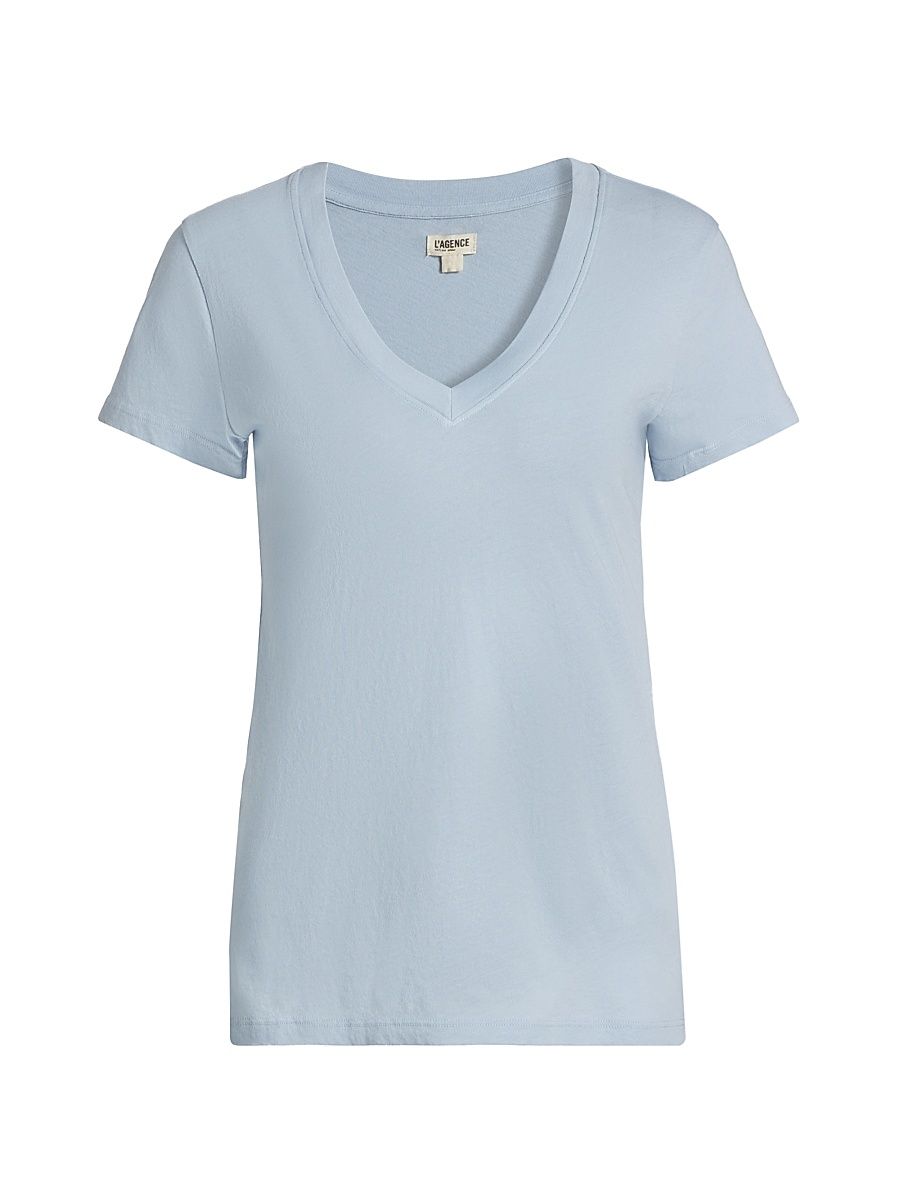 Women's Becca V-neck Tee - Blue Fog - Size XS