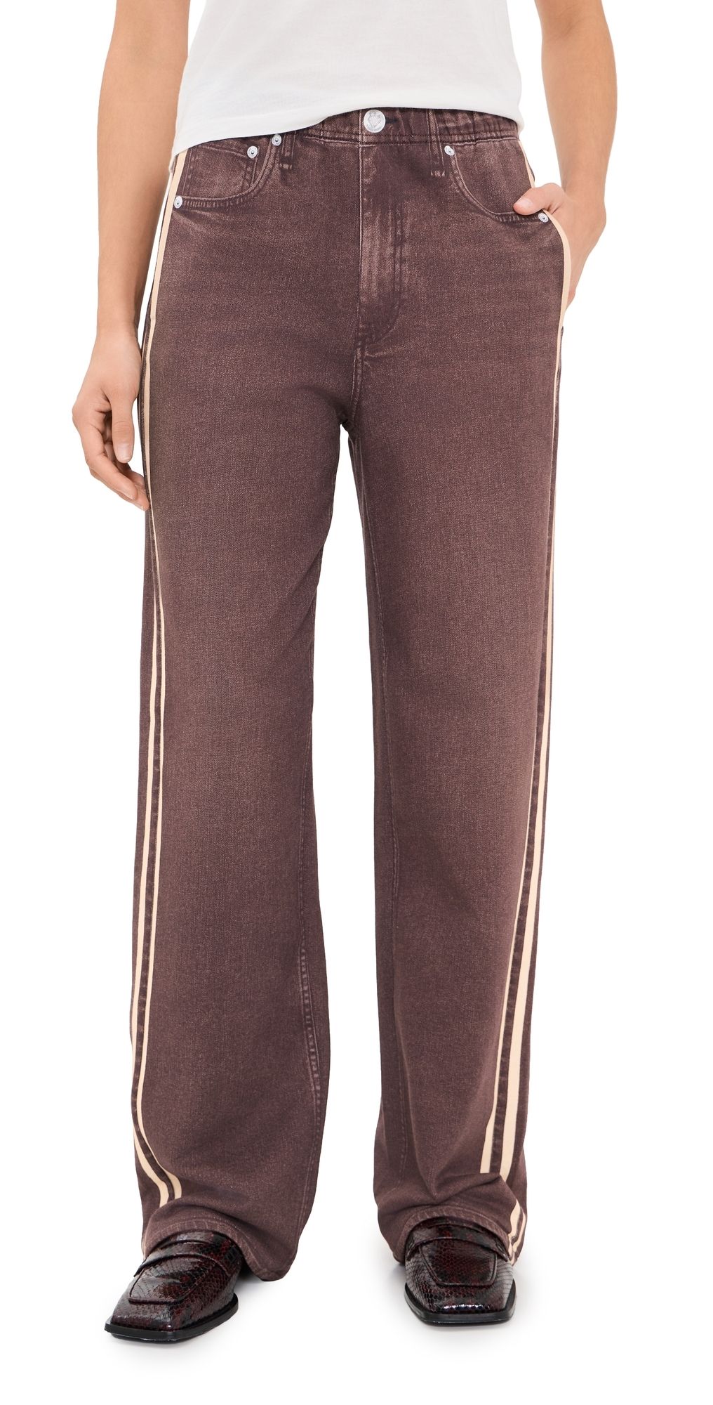rag & bone Miramar Terry Track Pants Chocolate XXS