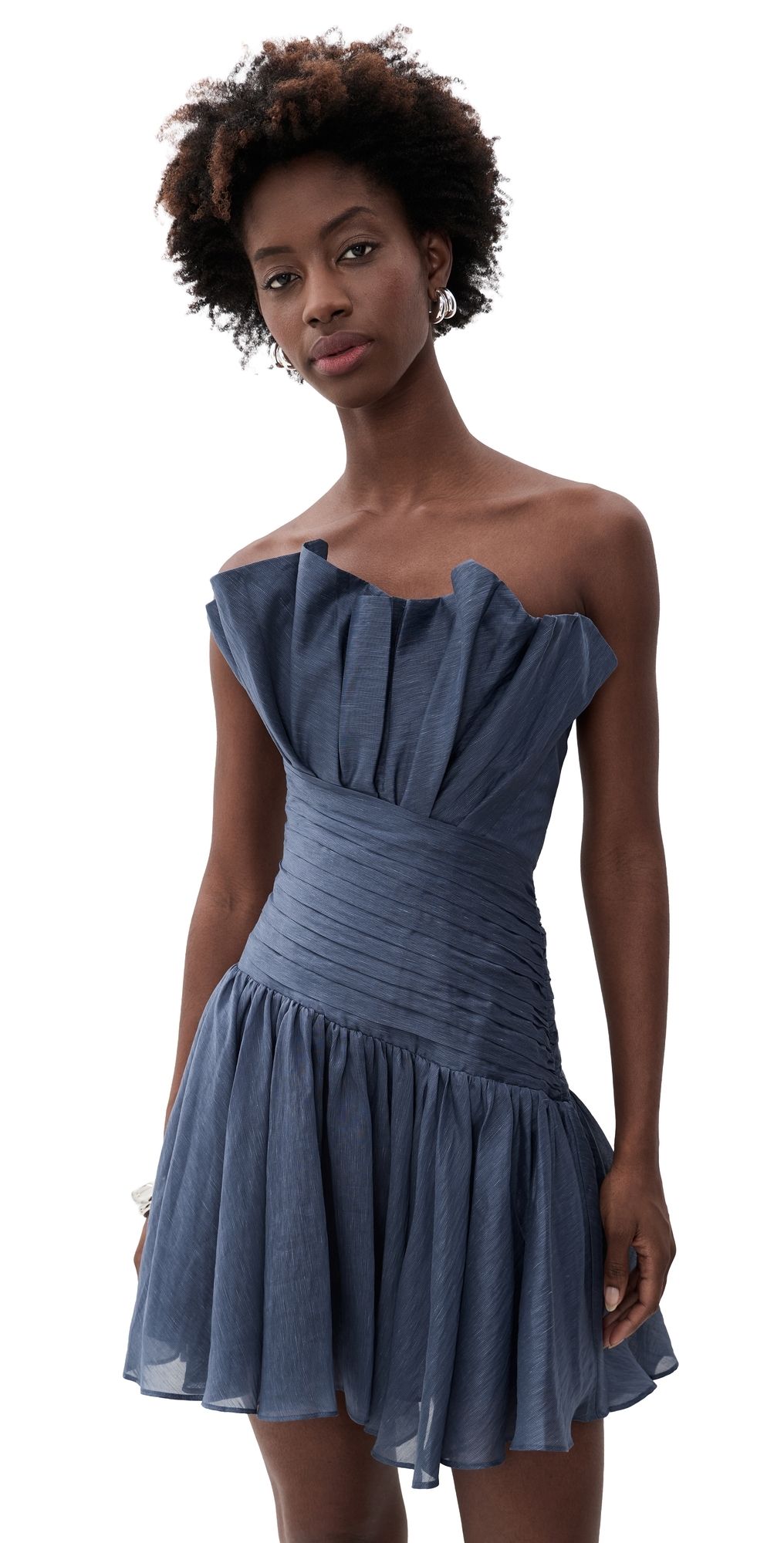 Aje Elva Mini Dress Slate 12