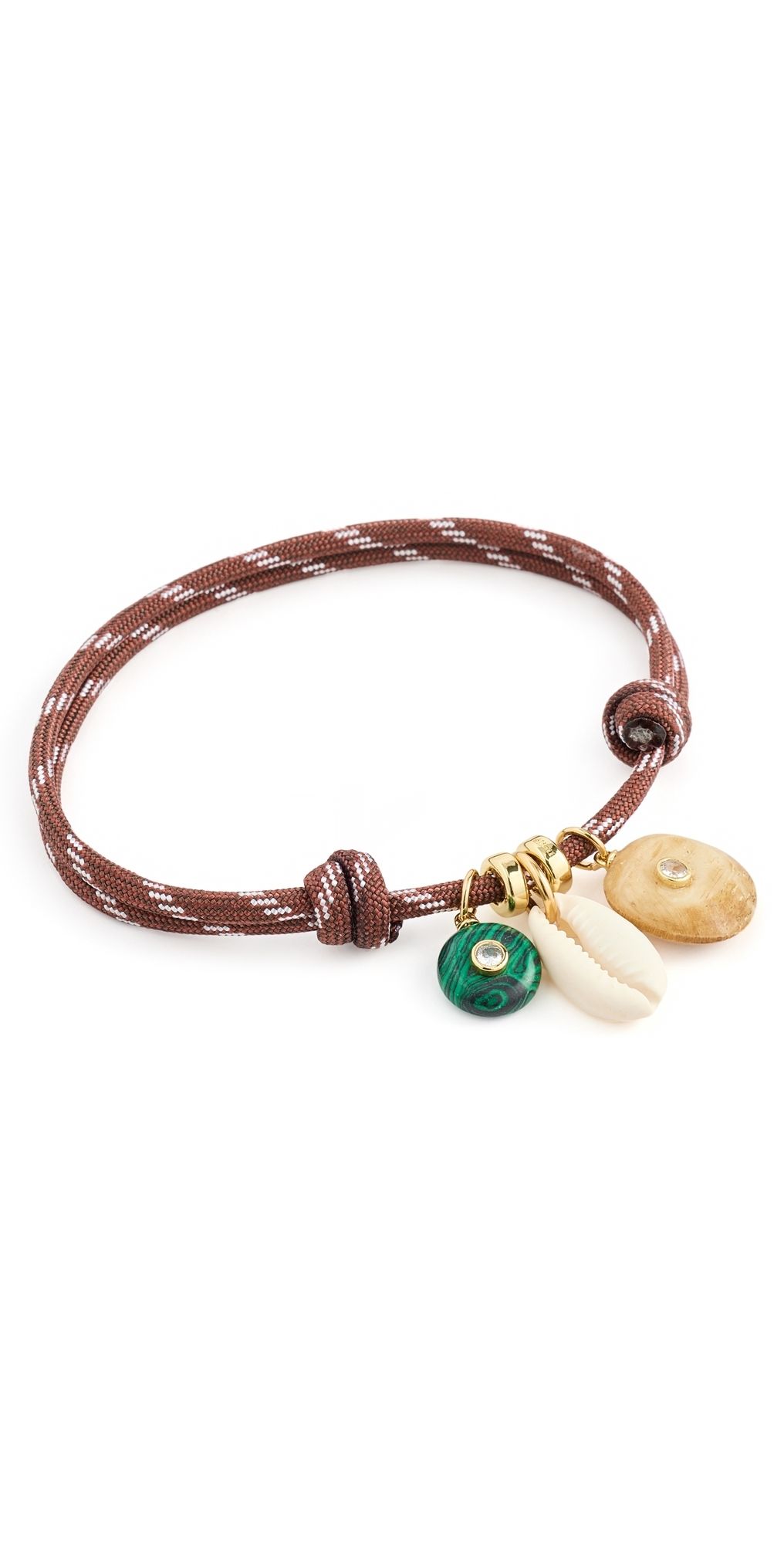 éliou Tatty Paracord Anklet Brown One Size