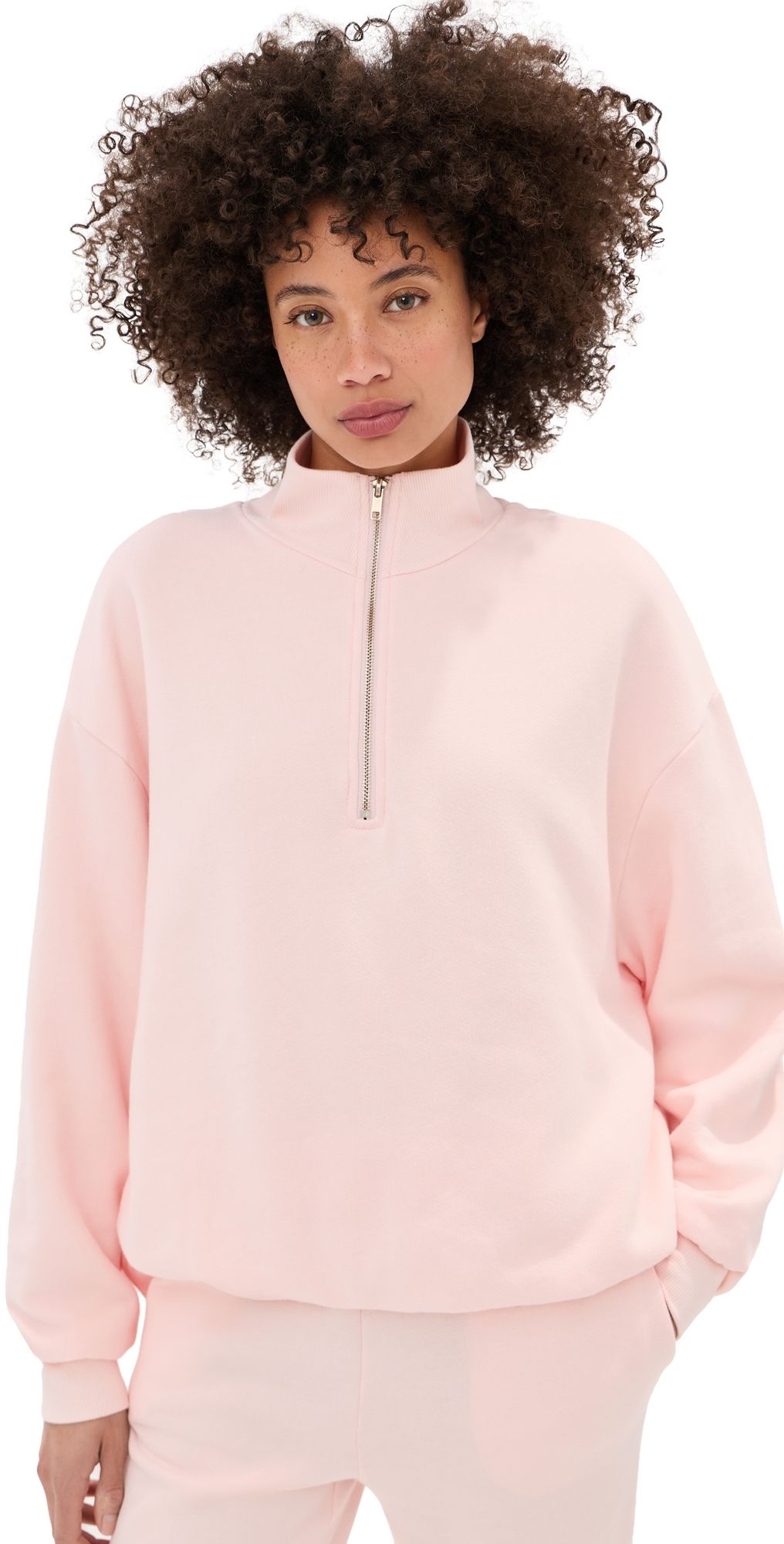 State & Lake Rhodes Sweatshirt Pale Pink XXL