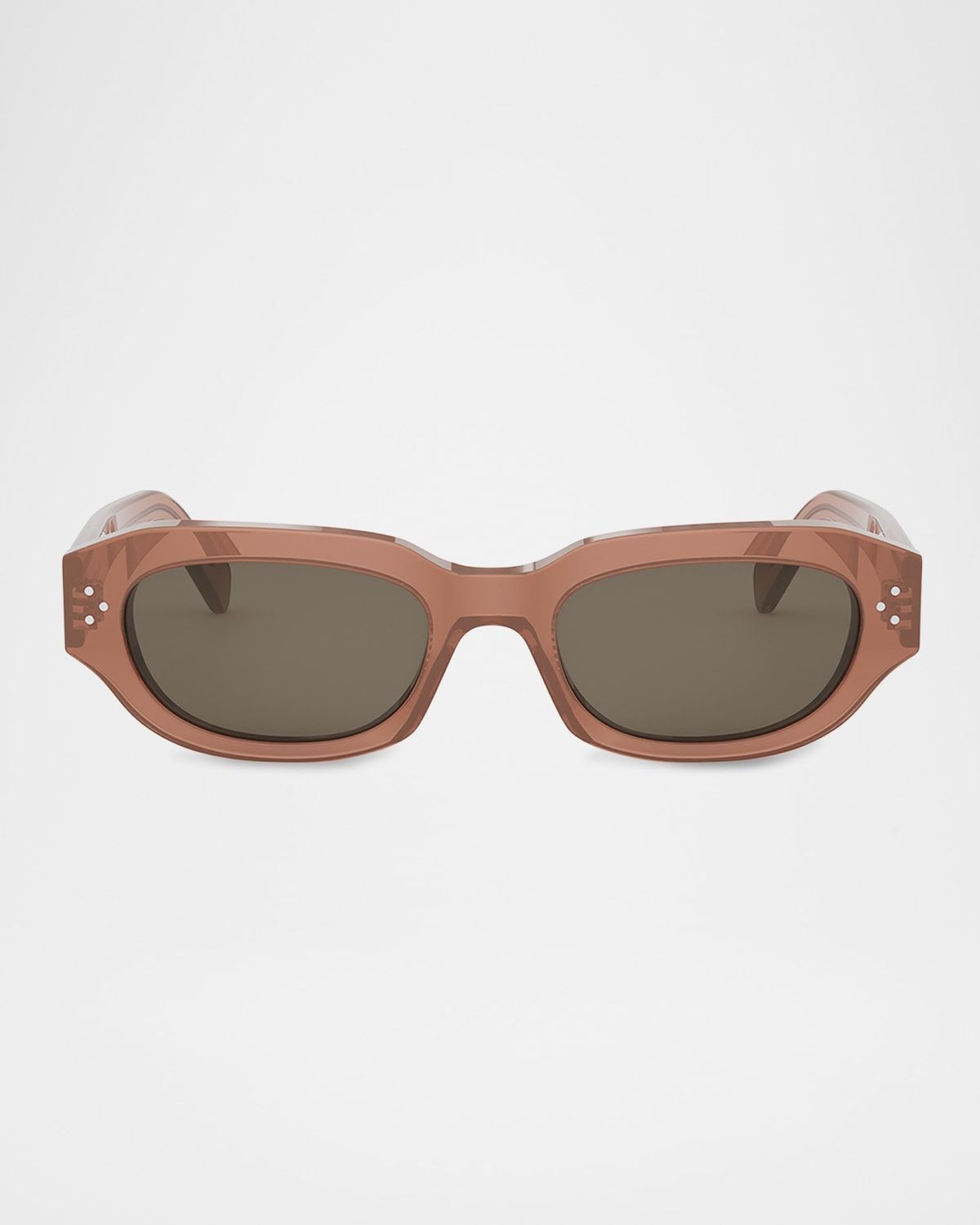 Men & apos;s 3 Dots Acetate Rectangle Sunglasses