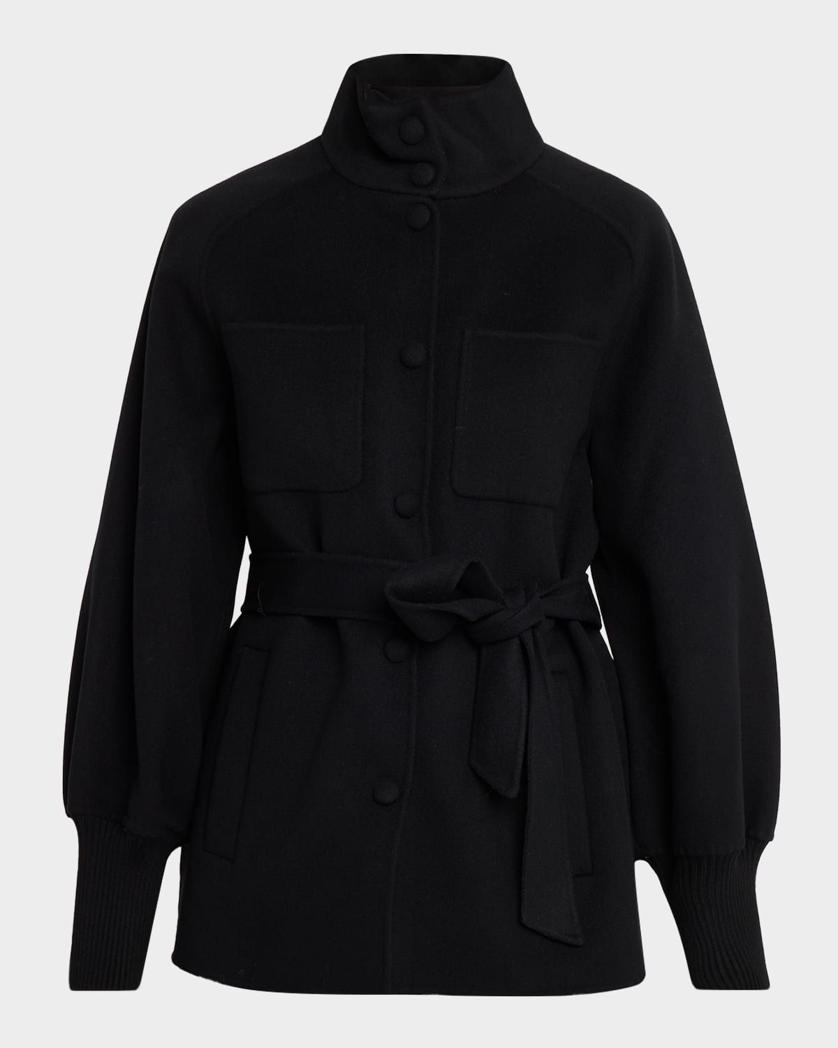 Shania Belted Double-Face Wool Jacket