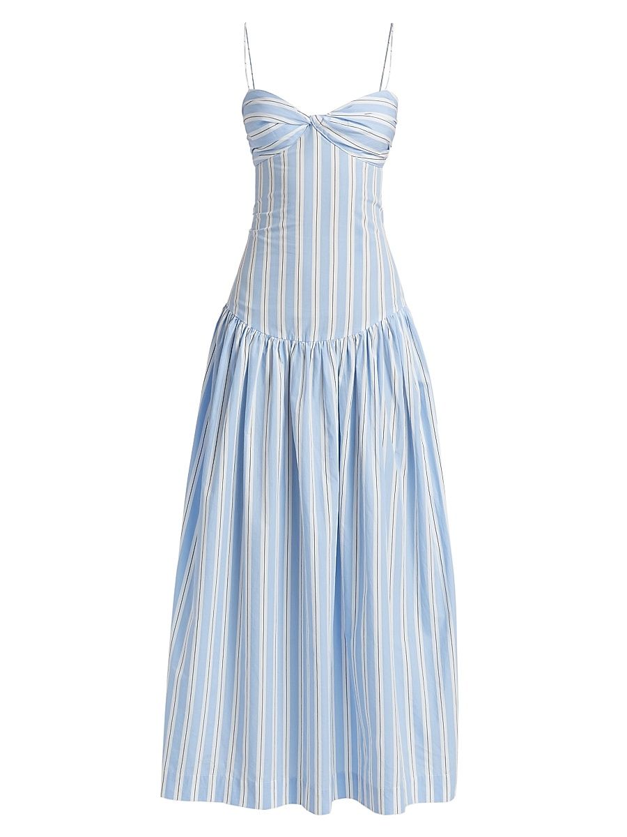 Women's Rapture Striped Fit & Flare Dress - Beach House - Size Large