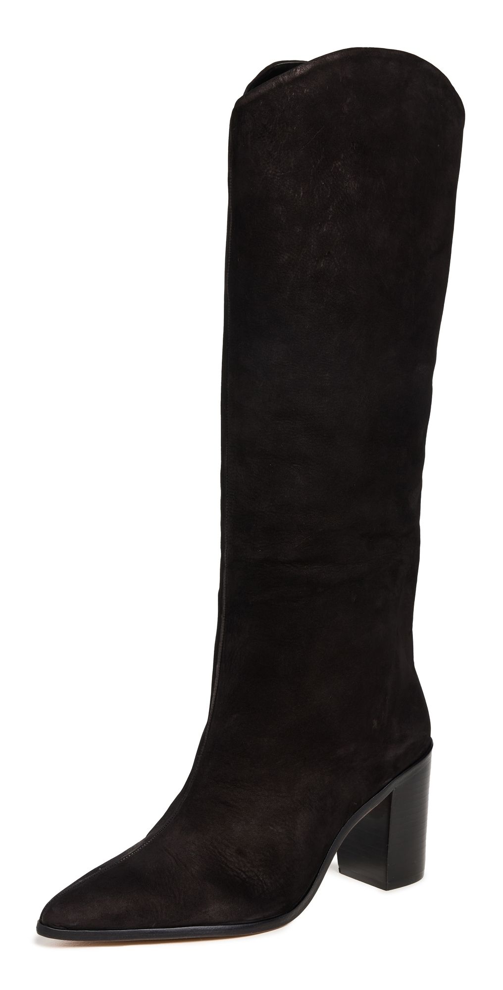 Schutz Maryana Block Boots Black 8.5