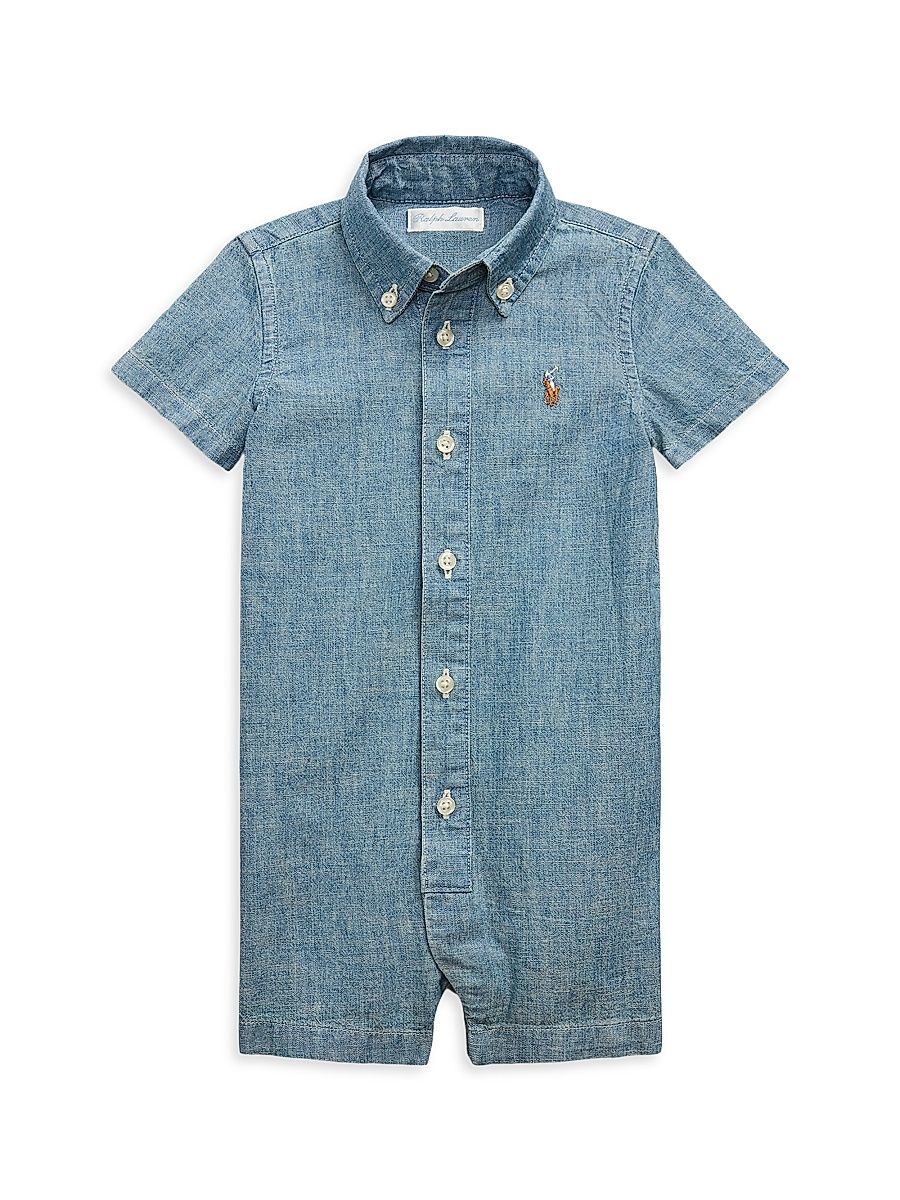 Baby Boy's Cotton Shortall - Quincy Wash - Size 9 Months