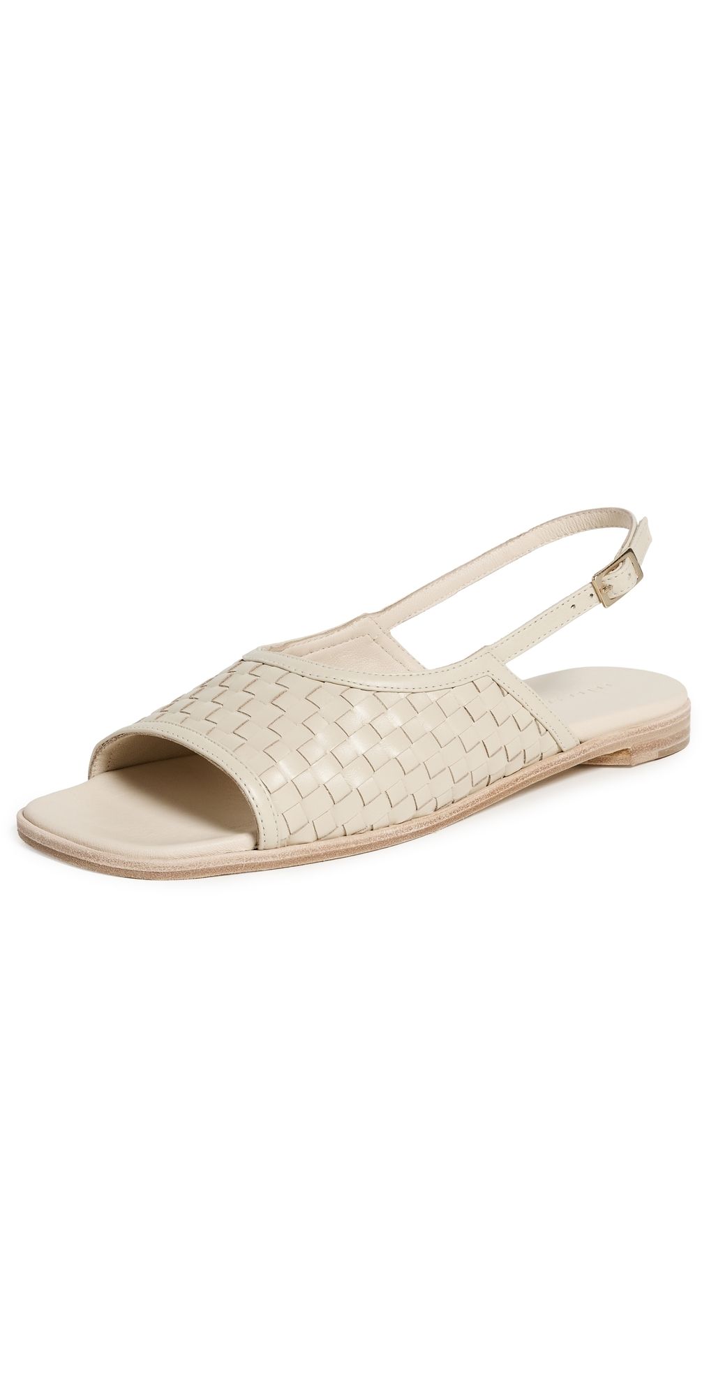 Freda Salvador Carmen Sandals Vanilla Woven Calf 8.5