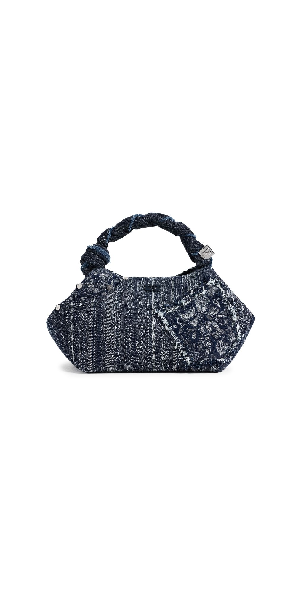 GANNI Bou Small Denim Bag Rinse One Size